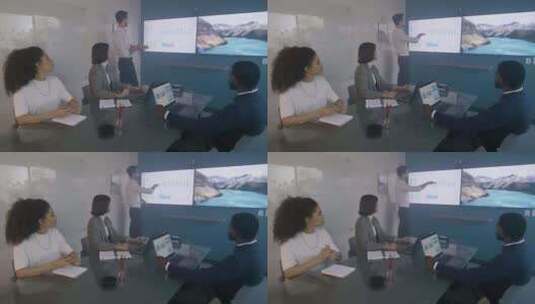 办公场景，会议室高清在线视频素材下载