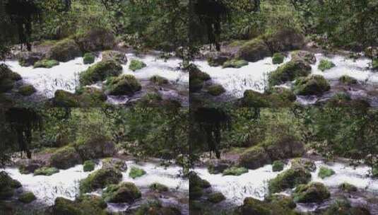 龙苍沟国家森林公园瀑布小溪高清在线视频素材下载