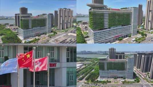 武汉亚心总医院航拍合集高清在线视频素材下载