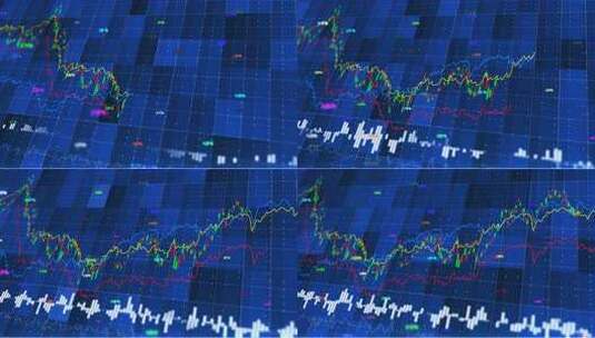 股票市场和股价走势图背景高清在线视频素材下载