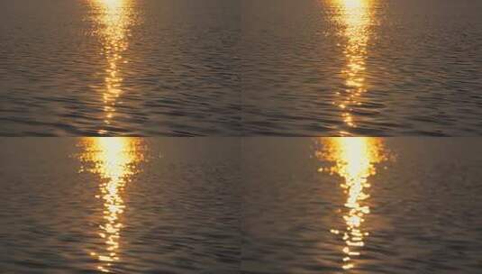 水面夕阳金色光影高清在线视频素材下载