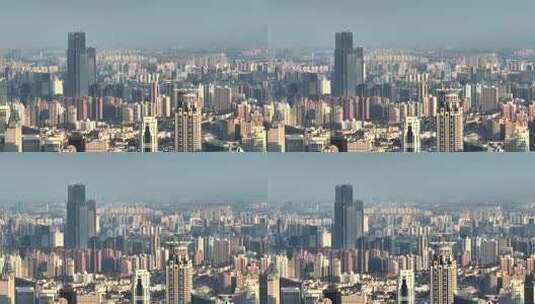 上海城市建筑鸟瞰全景高清在线视频素材下载