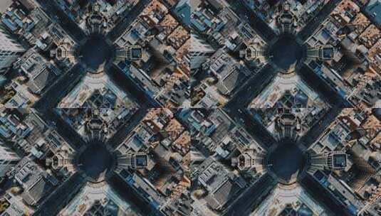 上海外滩福州路航拍高清在线视频素材下载