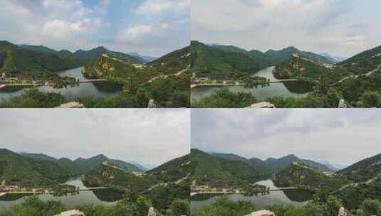 北京黄花城水长城夏季风光延时视频高清在线视频素材下载