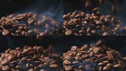 咖啡豆烘培 咖啡烘焙 烤咖啡豆高清在线视频素材下载