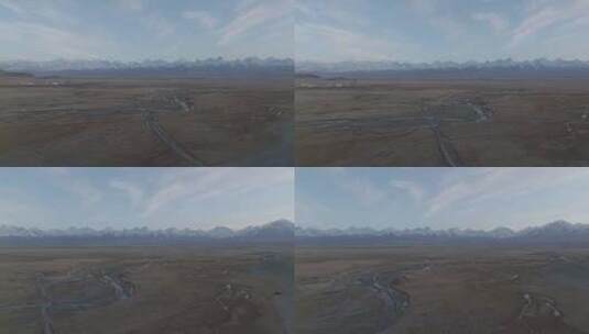 新疆塔县木吉清晨的雪山高清在线视频素材下载
