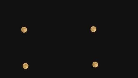 月亮延时中秋节月亮实拍视频夜晚月亮升起高清在线视频素材下载