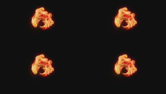 火焰金龙飞舞动画特效高清在线视频素材下载