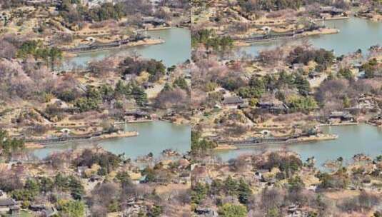 航拍瘦西湖风景区大明寺观音山园林寺庙高清在线视频素材下载