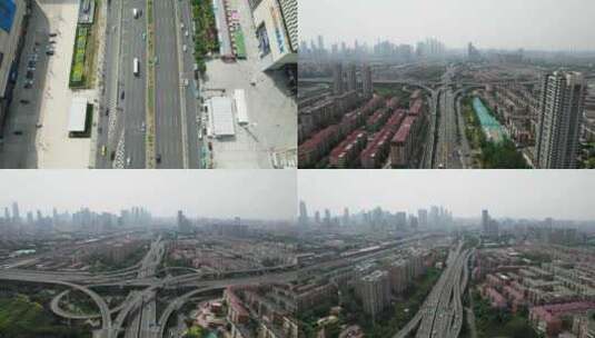 天津河东东兴桥航拍高清在线视频素材下载