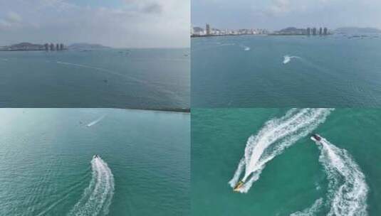 海南三亚湾航拍风光高清在线视频素材下载