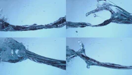 水面水柱慢飞溅动作高清在线视频素材下载