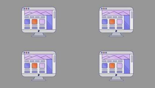 电脑屏幕登陆页面高清在线视频素材下载