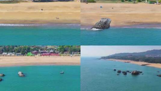 东海大海海边海水海浪沙滩海滩航拍风景唯美高清在线视频素材下载