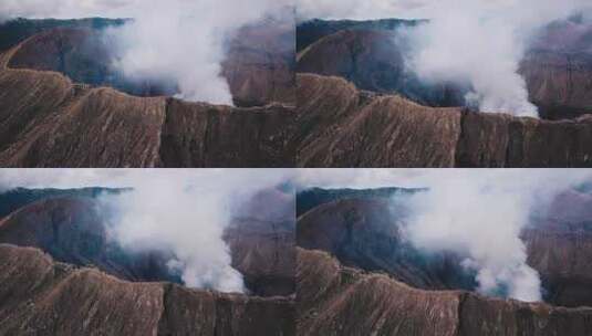 航拍Bromo火山高清在线视频素材下载