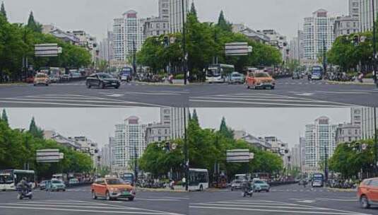 街道马路车流交通运输高清在线视频素材下载