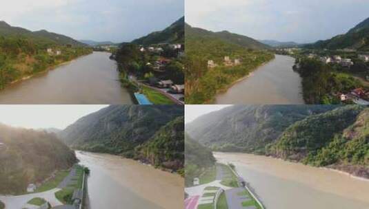4K-福州永泰大樟溪航拍2高清在线视频素材下载