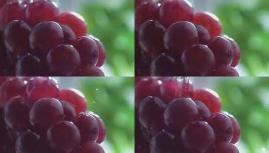 4K葡萄水果新鲜清洗自然营养高清在线视频素材下载