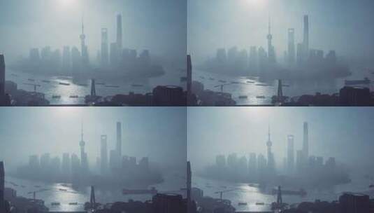 上海天际线高清在线视频素材下载