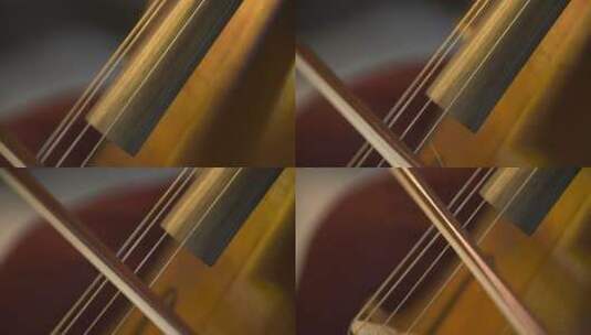 音乐家在演奏大提琴高清在线视频素材下载