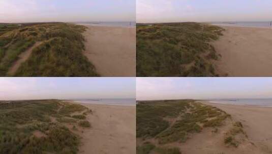 航拍海滩天线景观高清在线视频素材下载