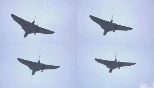 飞行的轰炸机慢动作高清在线视频素材下载