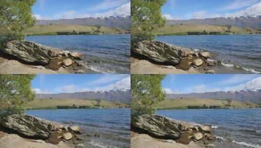 湖边的景色高清在线视频素材下载