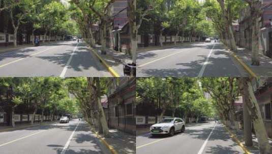 上海虹口区海伦路四川北路道路4K实拍高清在线视频素材下载
