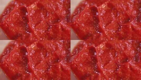 番茄酱番茄沙司西红柿酱高清在线视频素材下载