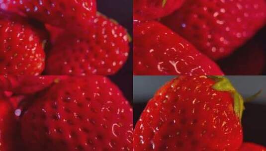 【镜头合集】水果草莓新鲜高清在线视频素材下载