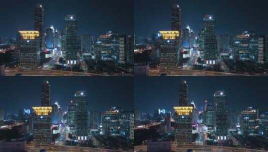 现代都市夜景-上海新天地外部高清在线视频素材下载