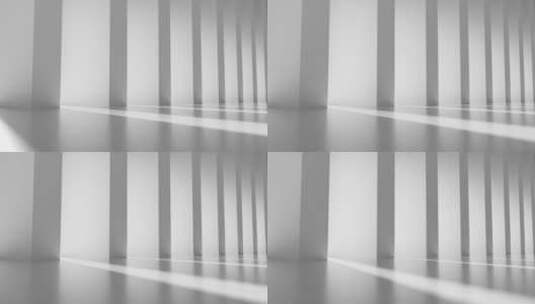 水泥柱子和移动的光与影抽象意境三维动画高清在线视频素材下载