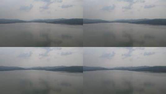 旅游景区湖南清江湖风光航拍高清在线视频素材下载