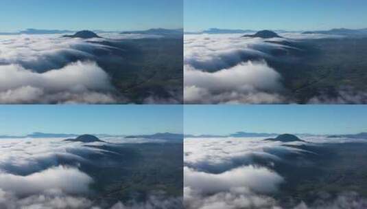 穿越云层的风景高清在线视频素材下载
