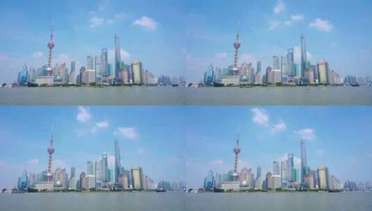 上海外滩建筑群高清在线视频素材下载