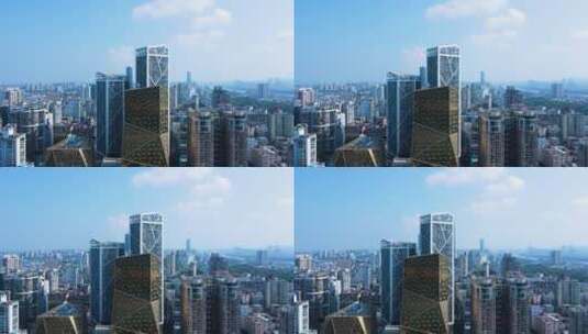 柳州现代化大都市城市建筑航拍柳江风景风光高清在线视频素材下载