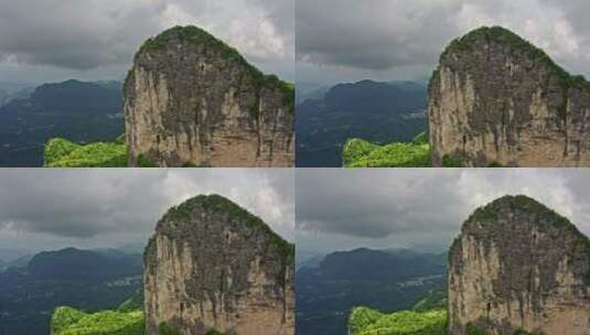 航拍山峰风光高清在线视频素材下载