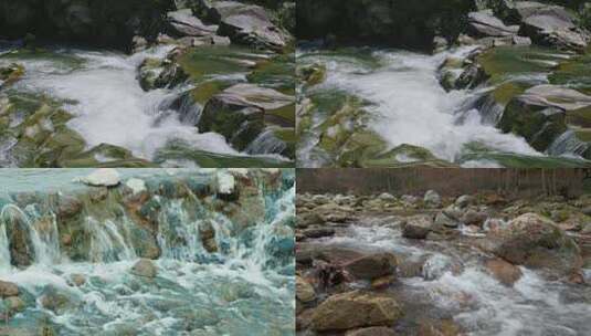 4k河流 山泉水水山河溪流水山泉水源高清在线视频素材下载