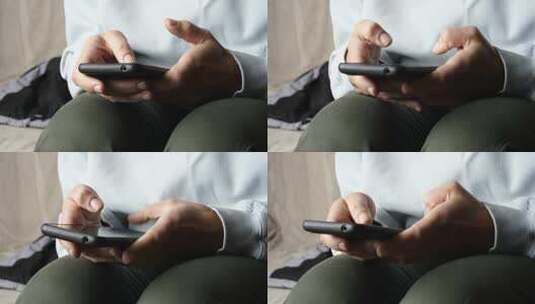 双手使用手机高清在线视频素材下载