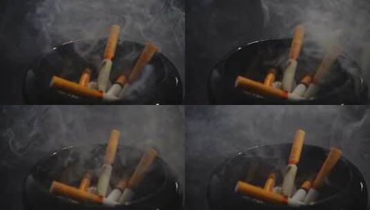 烟灰缸内烟灰头2高清在线视频素材下载