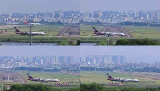 深圳机场的顺丰输运飞机高清在线视频素材下载