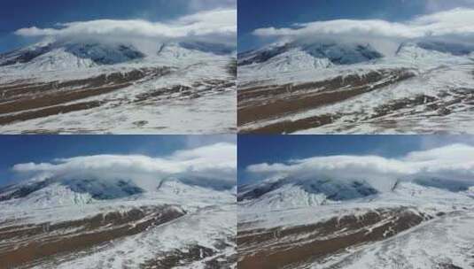 魅力雪山，蔚为壮观。高清在线视频素材下载