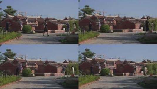 梧林古村落建筑高清在线视频素材下载