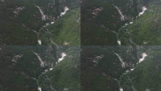 雨后泰山，飞瀑流泉高清在线视频素材下载