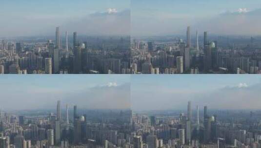城市风光：广州塔、广州中轴线、珠江新城高清在线视频素材下载