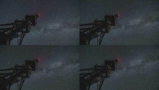 星空银河夜晚天文自然美景夜晚繁星高清在线视频素材下载