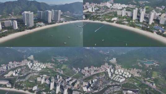 惠州惠东县海湾航拍高清在线视频素材下载