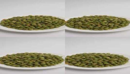 青豆豌豆的吃法蒜香豌豆高清在线视频素材下载