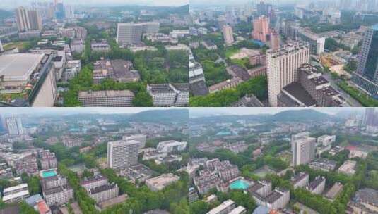 湖北武汉大学信息学部航拍校园高校学校风景高清在线视频素材下载