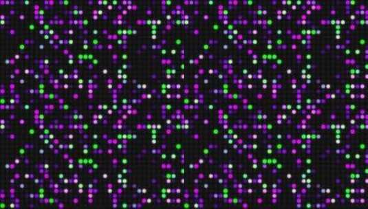 闪烁霓虹灯圆点led灯屏包高清在线视频素材下载
